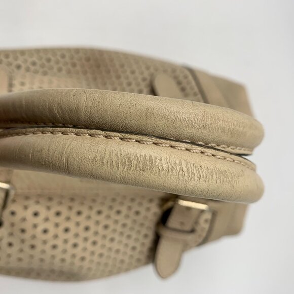 Kate Spade Mercer Isle Sloan Goose Egg Leather Die Cut Satchel Bag - Picture 12 of 13